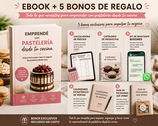Emprende con pasteleria desde tu cocina